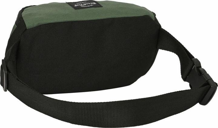 Actual product image Safta Belt Bag Gradient Black Military Green (23 x 14 x 9 cm)