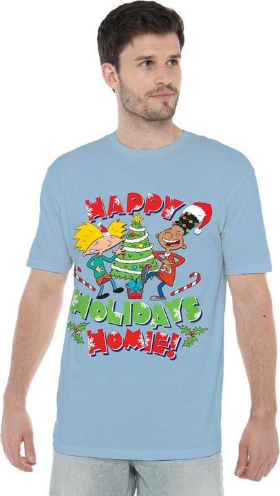 Produktbild Hey Arnold! Happy Holidays Homie! TShirt weihnachtliches Design (S)