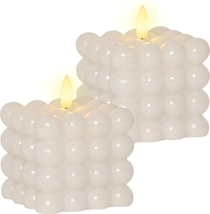 Produktbild Star Trading Bubble Kerze | LED Kerzen mit Timerfunktion | LED Kerzen flackernde Flamme | Bubble Ker (2 x)
