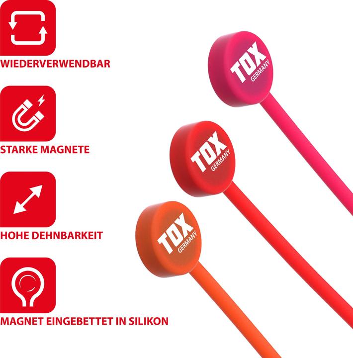 Immagine prodotto Tox Fascette magnetiche per cavi MAG Clip (10 pz.) (300 mm, 10 pz.)