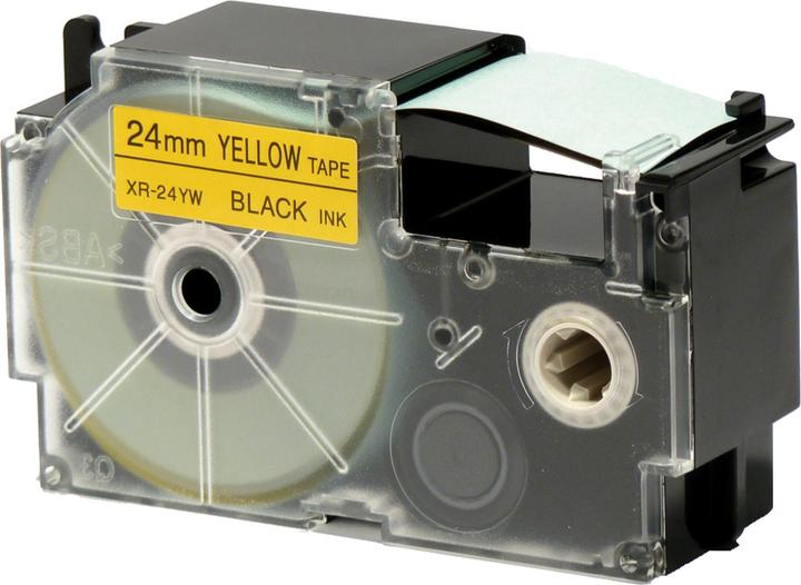Actual product image Casio XR-24YW1 Self Adhesive Labels (2.40 cm, Yellow)