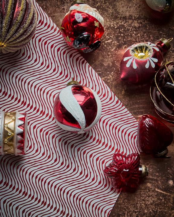 Image du produit House Doctor Christmas ornaments, HDTwister, WhiteRed (100 -pièce)
