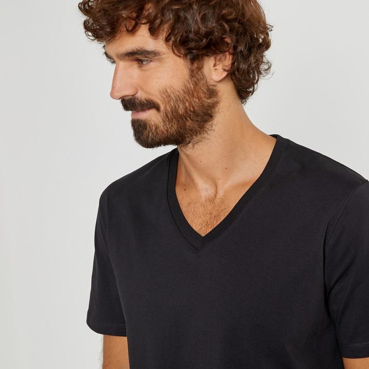 Produktbild La Redoute Collections T-Shirt mit V-Ausschnitt (S)