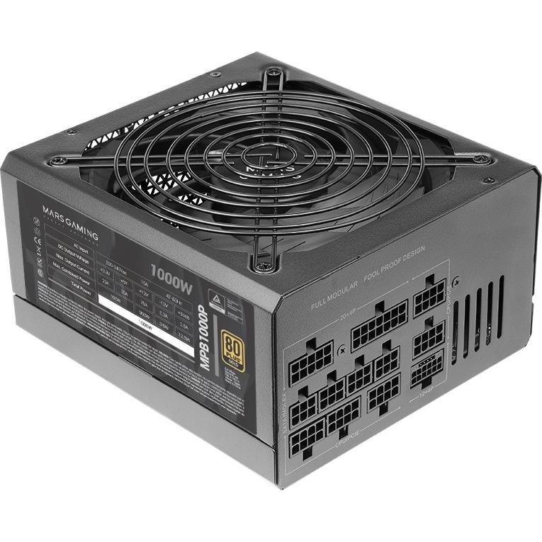 Mars Gaming MPB1000P (1000 W), PC Netzteil, Schwarz