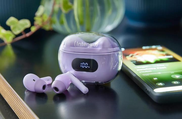 Intenso Wired headphones HEADSET BUDS PLUS T310AE/PURPLE 3720313 (ANC, Kabelgebunden)