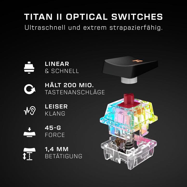 Actual product image Turtle Beach Vulcan II Mini Black, Red Switch, DE Layout (DE, Cable)