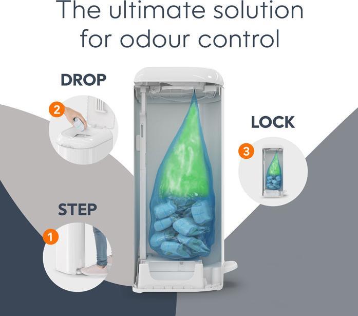 Actual product image Diaper Genie Nappy pail with foot pedal