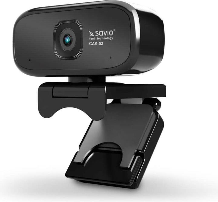 Actual product image Savio Elmak USB HD CAK-03 webcam with microphone, 1280x720 (2 Mpx)