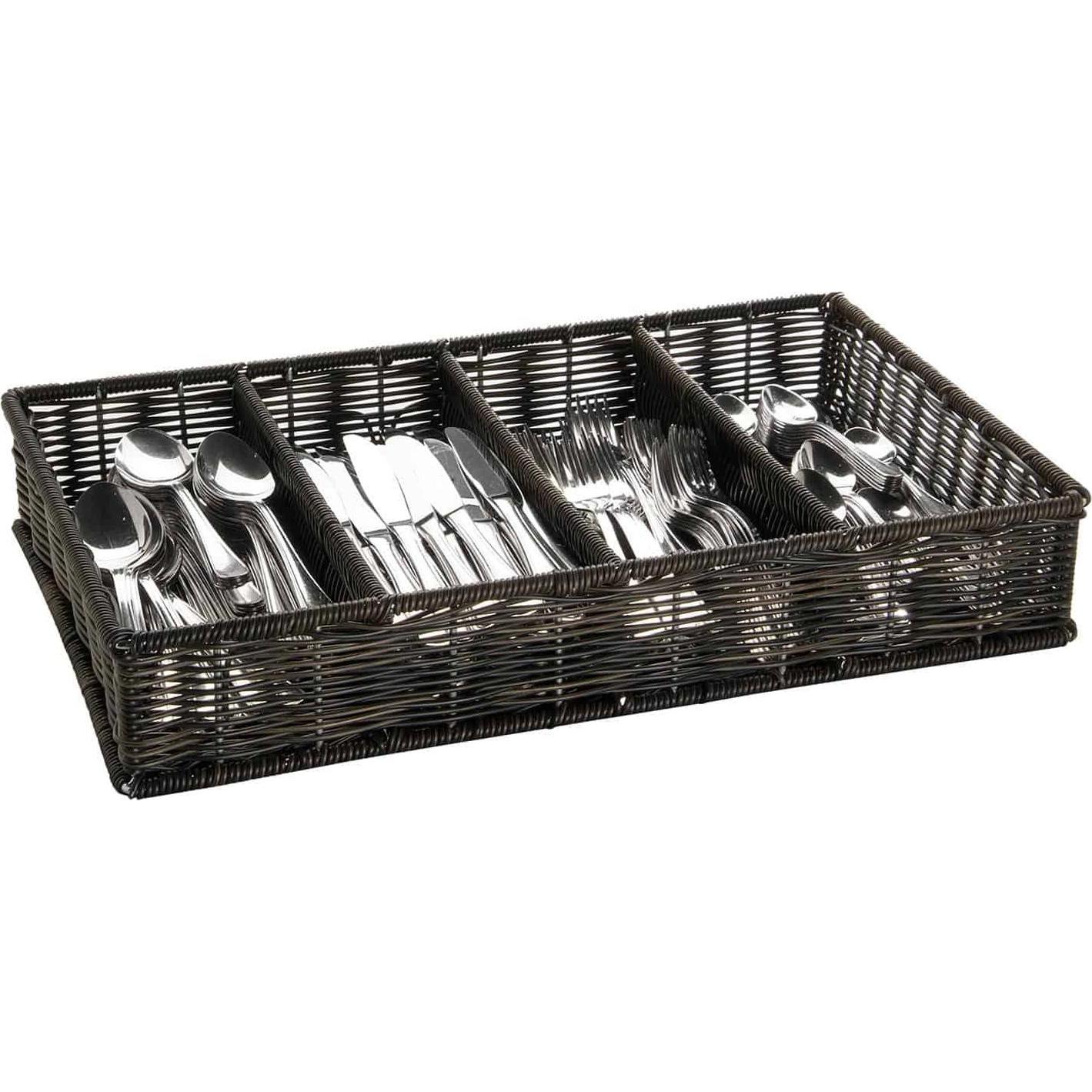 Paderno Besteckbehälter, Besteckkasten, Schwarz