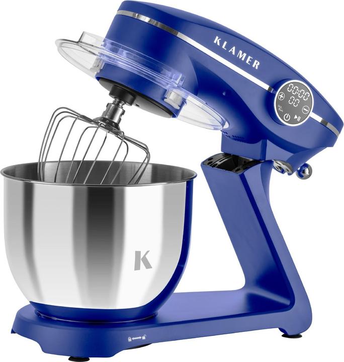 Actual product image KLAMER Küchenmaschine, Knetmaschine mit 6 Liter Edelstahl Schüssel (1800 W, 6 l)