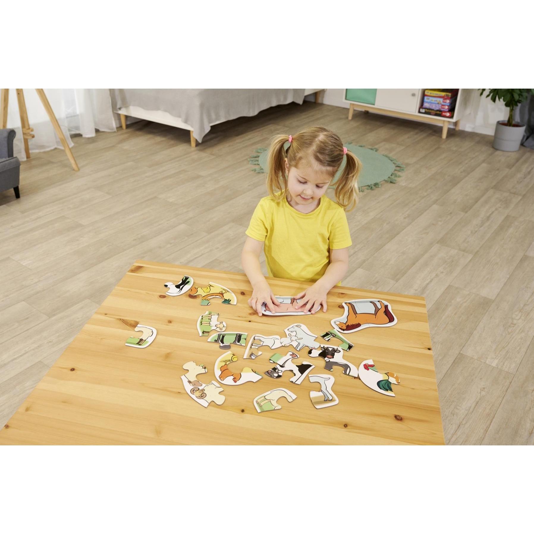Thumbnail - Noris 6 erste Puzzles – Bauernhoftiere (19 Teile)