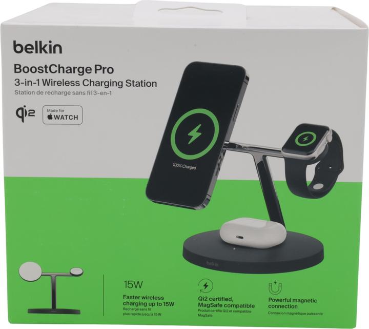 Actual product image Belkin Boost Charge Pro Qi2 3in1 (15 W)