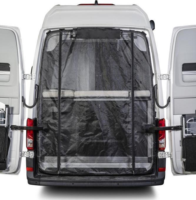 Actual product image VanQuito Mosquito net in the rear