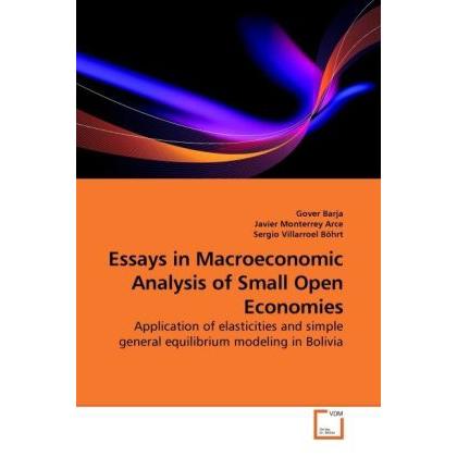Essays in Macroeconomic Analysis of Small Open Economies, Fachbücher von Gover Barja