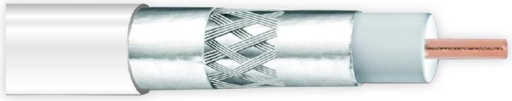 Produktbild Ankasat Koaxialkabel, CCS, 100 m, 6,8 mm weiss (120 dB, Antennenkabel)