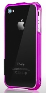 Produktbild more. Color Gem Lucent Bumper für iPhone 5/5S/SE Purple (Apple iPhone 5s, Apple iPhone 5)