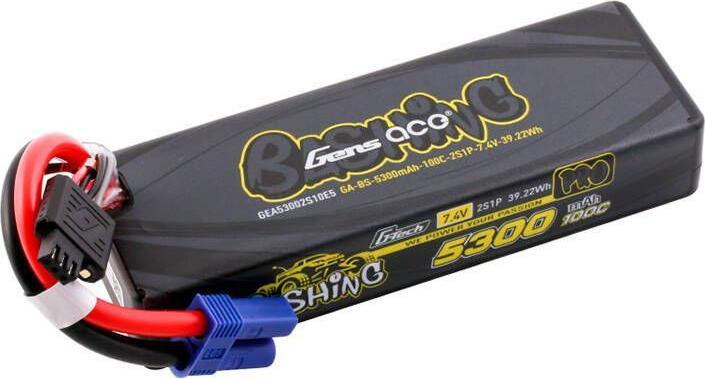Immagine prodotto Gens Ace G-Tech 5300mAh 7.4V 100C 2S1P Lipo z EC5 (7.40 V, 5300 mAh)