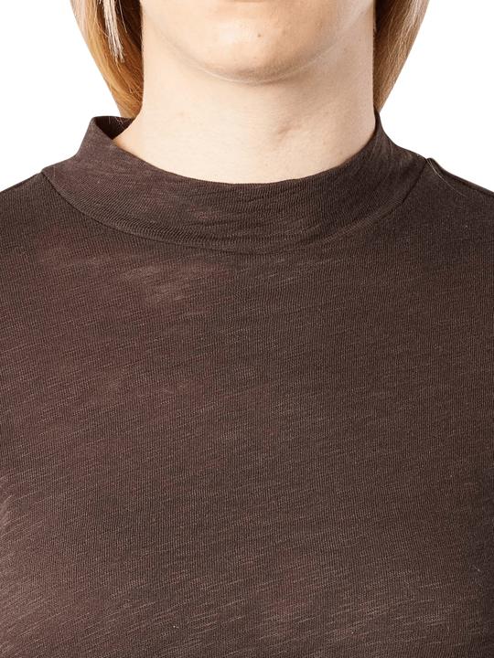 Produktbild Marc O'Polo Long Sleeve T-Shirt High Neck deep walnut (S)