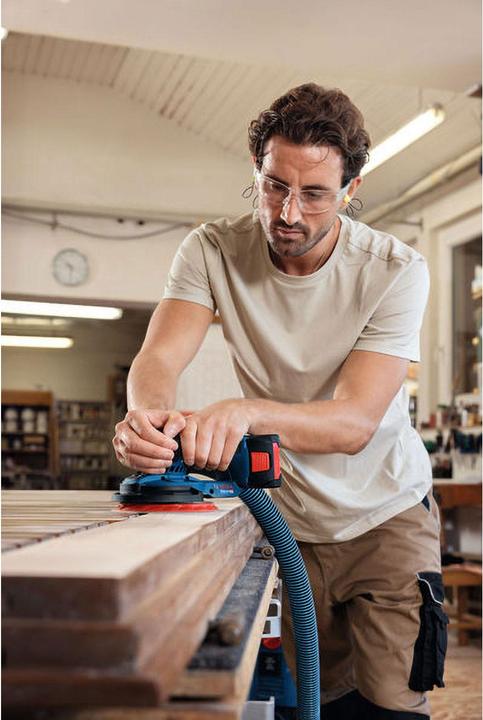 Actual product image Bosch Professional Akku-Exzenterschleifer GEX 18V-150-3 (Eccentric grinder)
