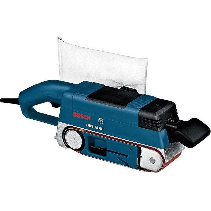 Bosch Professional, Schleifmaschine + Poliermaschine, GBS 75 AE (Bandschleifer, 410 W)