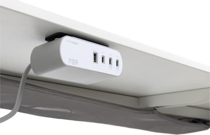 Produktbild Furber.power Tischsteckdosenleiste DOKK, 65 W (6x, Typ 13, USB-A, USB-C, 3 m)