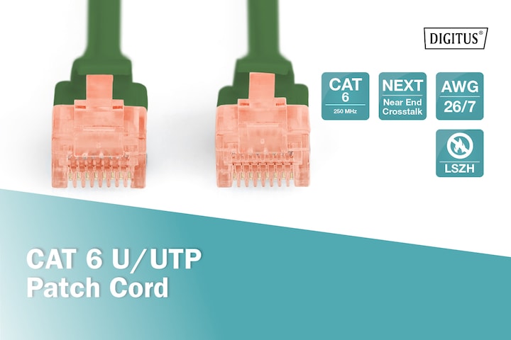 Produktbild Digitus Netzwerkkabel (U/UTP, CAT6, 2 m)