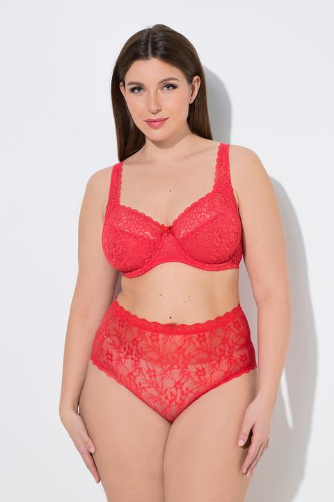 Produktbild Ulla Popken Bügel-BH, Blütenspitze, Vollspitze, Cup B - E (Einzelpack, 95 E)