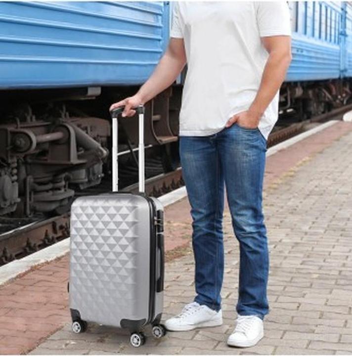 Actual product image Itaca Trolley Hand Luggage Hard Shell Suitcase with TSA Lock