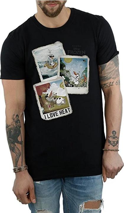 Image du produit Disney Frozen Mens Olaf Polaroid Cotton T-Shirt (S)