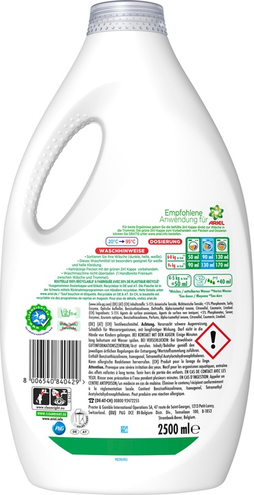 Immagine prodotto Ariel Originale (50 Cicli di lavaggio, Liquida)