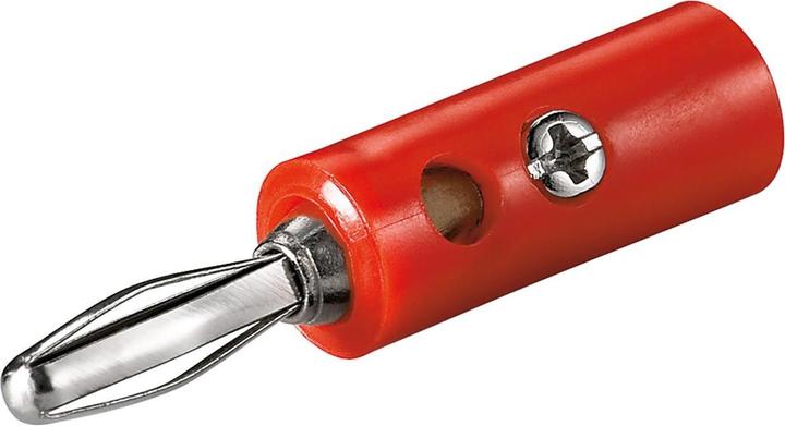 Goobay Bananen-Stecker, Rot- VPE: 10