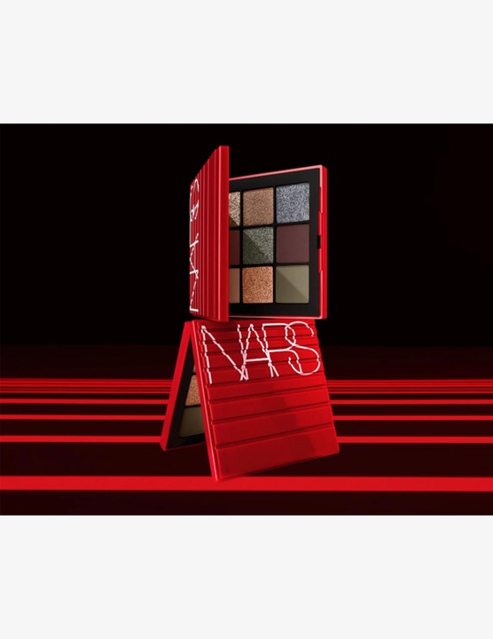 Actual product image NARS Cosmetics Climax (Matte mauve brown, Mat beige, Shimmering champagne, Metallic copper, Antique pewter, Shimmering deep brown, Mat khaki, Matte rich brown, Shimmering slate blue)