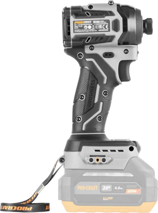 Produktbild Procraft Industrial ID20Abb Akku Schlagschrauber 20 V 180 Nm 1/4" Solo - ohne Akku, ohne Ladegerät