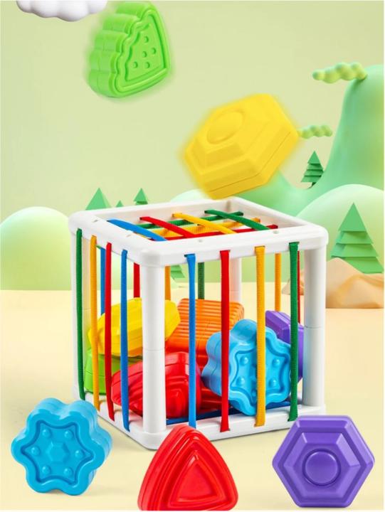 Produktbild Activity Board Training der motorischen Fähigkeiten & Lernspass: Baby Shape Sorter Würfel Spielzeug für Kinder