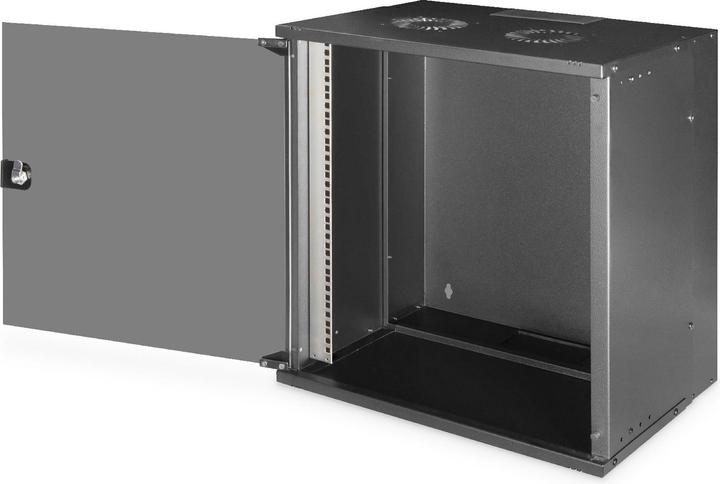 Produktbild Digitus 19" 12HE Wandgehäuse, SOHO PRO 592 x 540 x 400 mm, schwarz (10.86 HE, 19 Zoll Rack)