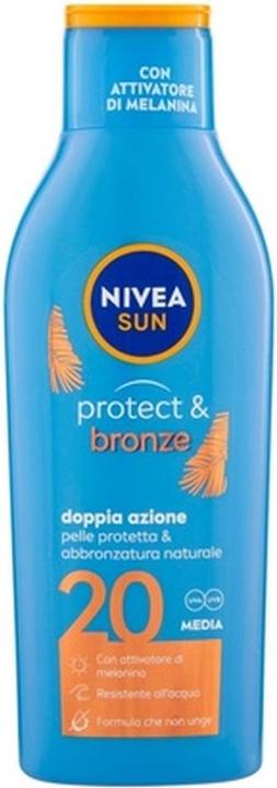 Actual product image NIVEA Sun Protect & Bonze Moisturizing Sunscreen SPF20 200ml (Sun lotion, SPF 20, 200 ml)