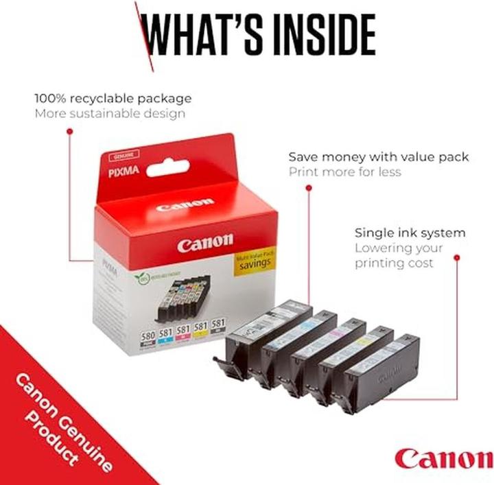 Produktbild Canon PGI-580/CLI-581 Multipack (PGBK, C, M, Y, BK)