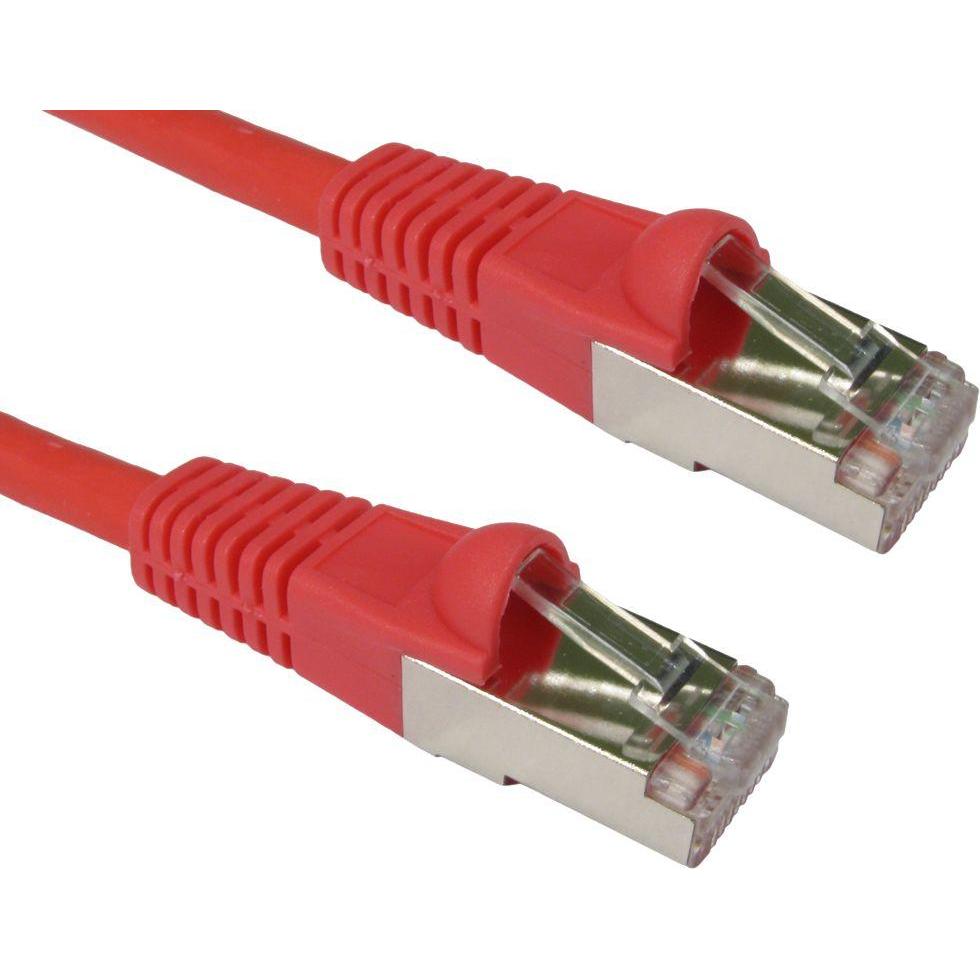 Cables Direct CDL 3m Cat6A Patch Cable - Red (3 m), Netzwerkkabel