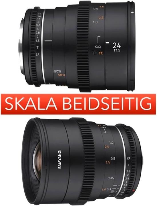 Image du produit Samyang MF 35mm T1,5 VDSLR MK2 Sony E (Sony E, APS-C / DX, Micro Four Thirds, Plein format)