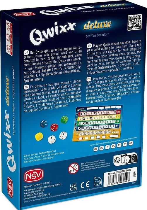 Produktbild NSV Qiwxx - Deluxe (mult) (Deutsch, 2 - 4 Spieler)