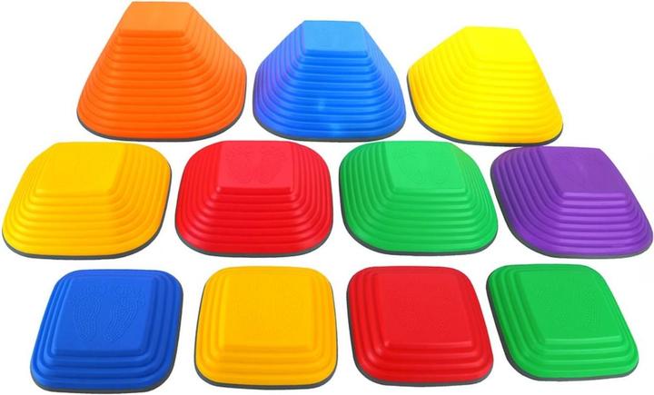 Hermex Balanciersteine Balancespiel Balance Trainer Trittsteine Fluss-Steine