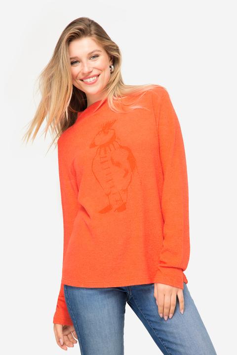 Produktbild Laurasøn Sweatshirt, Vogel-Print, Stehkragen, Langarm, OEKO-TEX (XL)