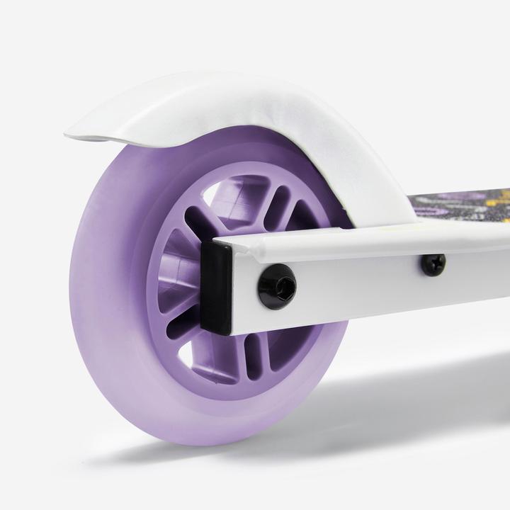 Produktbild Oxelo Scooter Tretroller Kinder mit Bremse - Play 5 weiss/violett