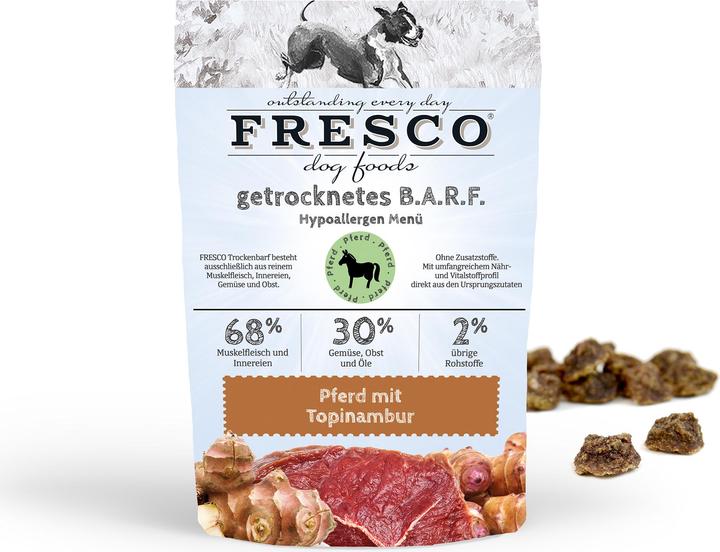 Produktbild Fresco Trockenfutter Hypoallergen-Menü Pferd mit Topinambur (Adult, 1 Stk., 2500 g)