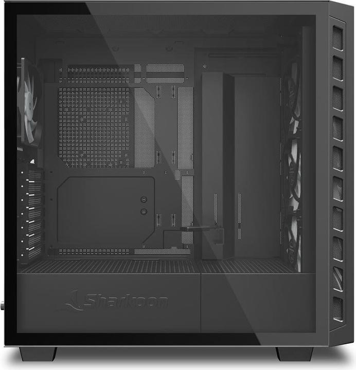 Immagine prodotto Sharkoon Rebel C80G RGB ATX Nero (nero) (ATX, mATX, Mini-ITX)