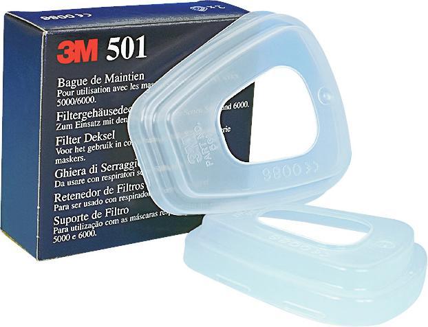 Image du produit 3M Couvercle de filtre 501 (A2, P2, 2 x)
