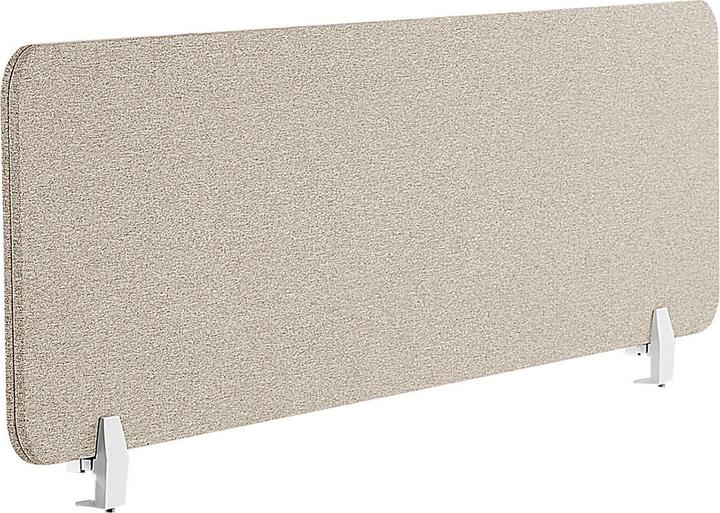 Beliani Cloison de bureau beige 130 x 40 cm WALLY (130 x 40 cm)