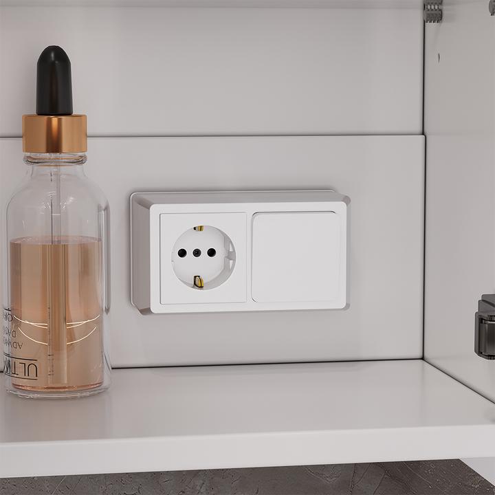 Produktbild Vichy Badspiegelschrank Lavio, Weiss, 90 x 60 cm mit LED-Beleuchtung (90 x 60 x 20 cm)