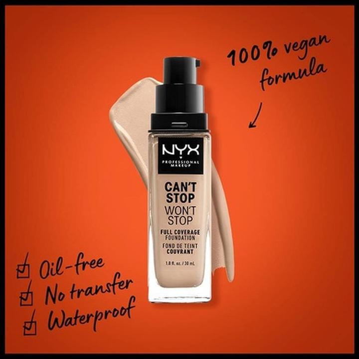 Produktbild NYX Professional Make-Up Can't Stop Won't Stop (4 Light Ivory)