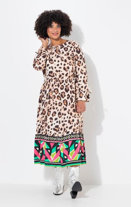 Produktbild Angel of Style Maxikleid, A-Linie, Leo-Muster, Saum-Bordüre (50)